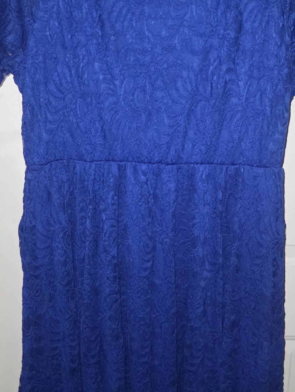 torrid Royal Blue Lace Fit-and-Flare Midi Dress - Picture 3 of 9